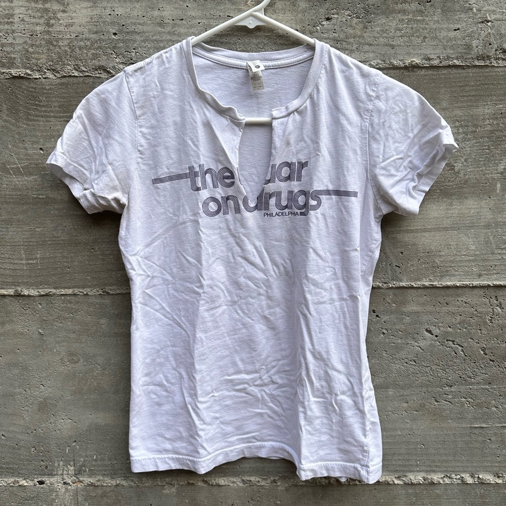 Next Level Apparel V-neck Cotton T-shirt Size Small